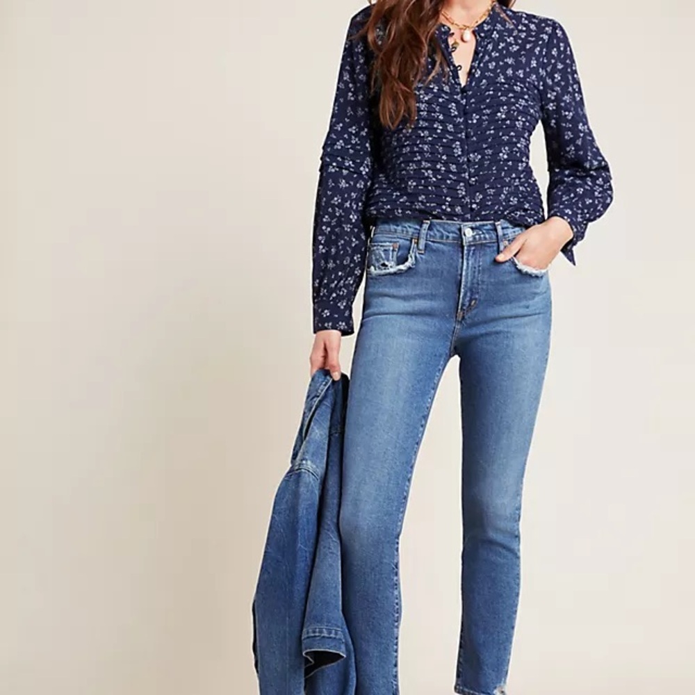 Agolde High Rise Blue Jeans Timeless Style